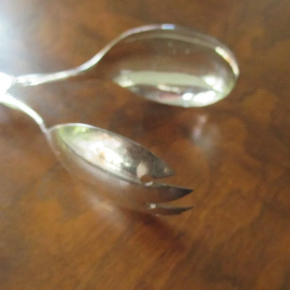 Sandwich Tongs salad serving tongs vintage silverplate made in England EPNS